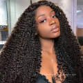 Factory Direct Supply 4X4 5X5 Afro Kinky Curly Lace Wig Middle Part Closure Wigs  Remy Brazilian Virgin Human Hair